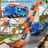 GYYCKTD 3 4 5 6 7 8 Playset 12 2-Tier 3-5 4-8 Race Track Truck Toys for Years Old Boys, Carrier Vehicle with Die-Cast