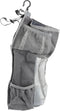 Hanging Diaper Pouch Organizer for Nursery Large Gray Snowflake Fabric Crib Storage