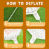Sosation Golf Ball Balloons Decoration - Golf Themed Round Aluminum Foil Balloons for Birthday Party (12 Pieces)