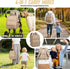 Xocvji Backpack Backpack Diaper Bag with Portable Changing Pad, Large Wide-Open Baby Diaper Bag with Insulated Pockets
