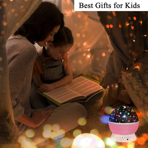 HONGID 1-10 2-9 3-8 4-7 Toys for Year Old Girls,Star Projector for Kids Year Old Girl Gift Toy for Year Old Girls