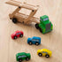 Melissa & Doug Wooden Car Carrier Truck and Cars Toy Set with 1 Truck and 4 Cars for Kids Ages 3+