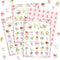Shappy 35 Pieces Tea Party Bingo Game - 24 Players Floral Cards for Kids Family School Activities
