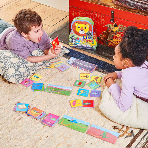2-4 5 eeBoo Lion in My Way Game - Award Winning Cooperative & Imaginative Problem Solving Game, Screen-Free Fun