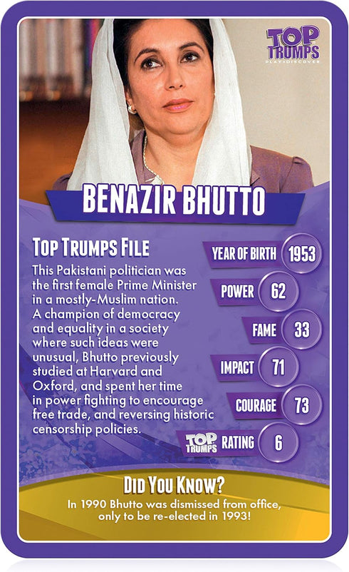 Great Women Top Trumps Card Game