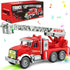 3-5, 1 2 3 4 5 6 Toddler Boy Toys, Fire Trucks for Toddlers Lights Music Toy Cars with Rotating Extend Ladder