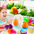 Haconba 12 Pack 4 Inch/ 5 Inch/ 6 Inch (6 (6 Inch)) Fillable Easter Eggs Colorful Large Jumbo Plastic Easter Eggs