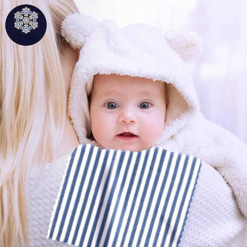 8 Pack 16 12 Inch Super Soft Baby Burp Cloths, Baby Washcloths, Ultra Absorbent Large Newborn Burping Cloth for Boy