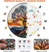 500 16.5 16.5 Bodhipnjoy Wooden Puzzles for Adults Pieces, Stained Glass Tree of Life Puzzle, Unique Shape Mosaic Tree