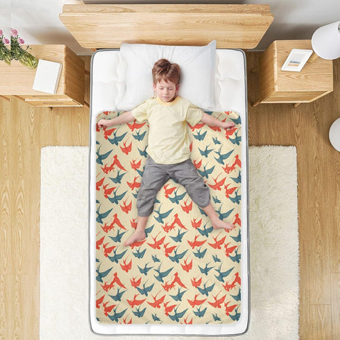 siphylline 52" 34" Red Blue Swallow Retro Extra Large Resuable Changing Pad Covers Highly Absorbent Potty Training
