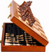 ECOCRAFTER 15'' 2 in 1 Wooden Magnetic chess and checkers set (2 Extra