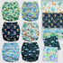 3.0 Mama Koala Cloth Diapers for Babies, One Size Washable and Reusable Pocket Diapers for Newborns and Toddlers
