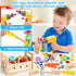 Set 39 3 4 5 6 Kids Tool with Electric Drill, Pcs Wooden Toddler Play Tool Bench Kits with Tool Box, Montessori STEM