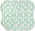 decor gift 4 Pack 22x11in Cotton Muslin Burp Cloths Large Breathable Cute Bunny Rabbit Butterfly Flower Light Green