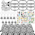 50 Pcs Soccer Team Gifts Set Includes Drawstring Bags, Bracelets, Keychains, and Stickers