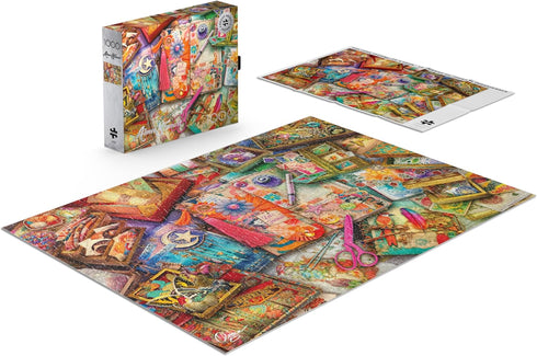 Buffalo Games - Aimee Stewart - The Junk Journaler's Desk - 1000 Piece Jigsaw Puzzle for Adults