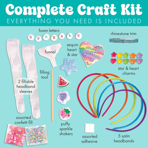 5 6+) Creativity for Kids Chic Boutique: DIY Headbands Craft Kit - Create Unique Designs for Girls | Spring Crafts