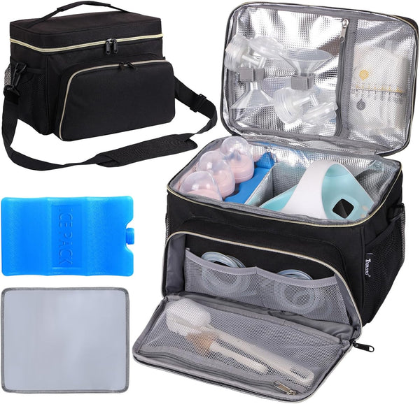 Timoxi Breast Pump Bag Fit for Spectra S1 and S2, Pumping Bag with