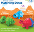 Learning Resources Snap-n-Learn Matching Dinos - 18 Pieces, Toddler Fine Motor Toys, Counting & Sorting