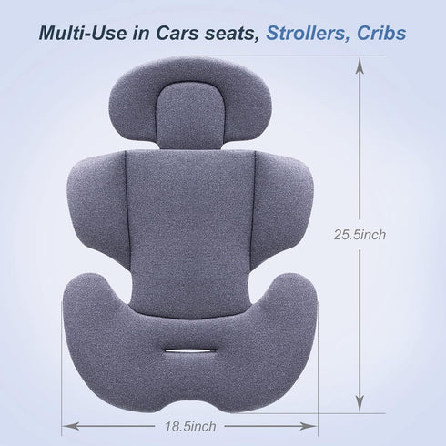 Innokids Infant to Toddler Head and Body Support Pillow, Infant Car Seat Insert Cushion Pad, Headrest with Adjustable