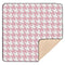 EtherSpher Classical Peach White Houndstooth Large Non-Slip Baby Floor Play mat for Indoor
