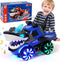KidsMind Shark Toys for Baby, Monster Trucks for Toddlers 2-4 Flashing Light Up