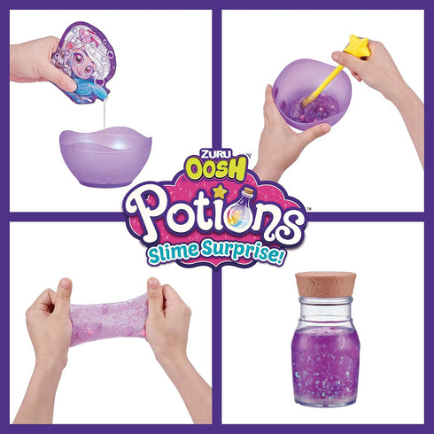 Oosh Potions Slime Surprise (Purple) by ZURU - DIY Slime Kit with Sparkles, Beads, Glitter for Kids