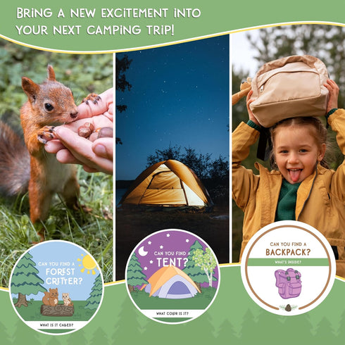 Children's Scavenger Hunt: Camping Edition - Outdoor Games for 2, 3 Year Olds & Up, Educational Activity