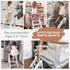 Mloong Counter Kids Step Stool Foldable for Bathroom Sink, Easy Folding Non-Slip Bathroom Stool Toilet Potty Training