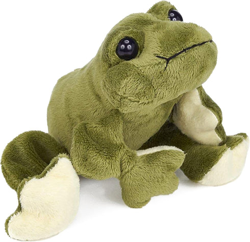 Bearington Frank Jr. Frog Plush Stuffed Animal - 8" Soft Realistic Green