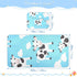 SyXIOP 28" 52" Cute Cow Blue Cooling Baby Crib Mattress Sheets x Breathable Crib Mattress pad for Kids, Adult