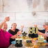 9 Pieces 80th Birthday Decoration Centerpieces, Cheers to 80 Years Honeycomb Table Topper for Party Decor