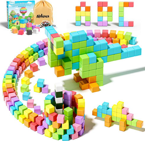 Apluses Magnetic Blocks, Magnet Building Cubes for Toddlers, Classroom Must Haves STEM