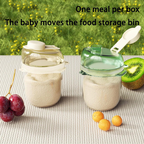 Vdaxvme 80 ml, Compact Milk Container, Travel-friendly Powder Dispenser for Easy Feeding, Storage Box for Formulas