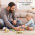 8 Packs Wooden Triangle Peg Games, Family Wooden Board Game Learning Puzzles for Travel and Gathering