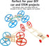 Mousetrap 20 20 10 Large Plastic Toy Project Wheels and Axles, for Car and Rubber Band Car Projects, Wheels, Rubber