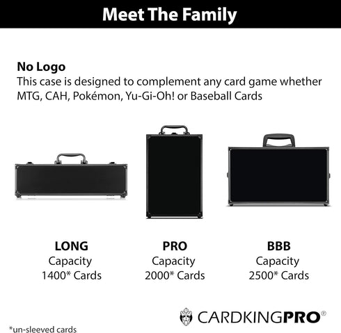 Long Edition Game Card Storage Case for Magic The Gathering, Yugioh, and Other TCGs - Fits up to 1400 Cards