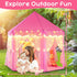 55'' 53'' Monobeach Princess Tent Girls Large Playhouse Kids Castle Play Tent with Star Lights Toy for Children Indoor