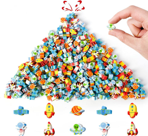 Kaemi 300 Pcs Mini Desk Pets for Kids, Cute Small Space Erasers for Party Favors, Classroom Prizes, Carnival Gifts