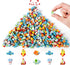Kaemi 300 Pcs Mini Desk Pets for Kids, Cute Small Space Erasers for Party Favors, Classroom Prizes, Carnival Gifts