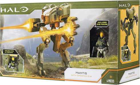 HALO Deluxe Figure - UNSC Mantis and Spartan EVA Armor Defense System, Build Out Your Universe