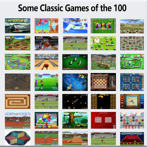 16 Bit Handheld Games for Kids - 3.0'' Large Screen with 100 HD Classic Retro Video Games, USB Rechargeable
