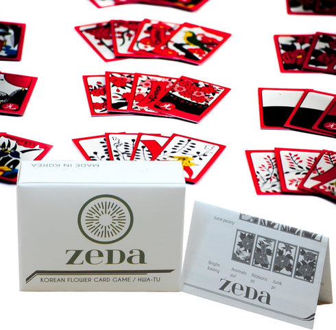 ZEDA International Korean Flower Card Game / Hwatu / Go-Stop / Godori