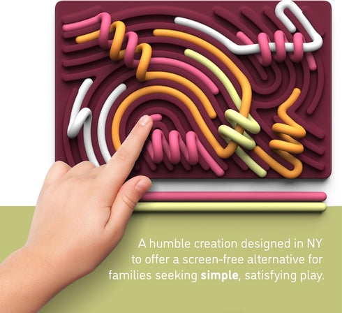3+ 11 Pushpeel Sensory Activity Board: Silicone Fidget Toy for Calming, Stress, Anxiety, ADHD & Autism | Silent, No
