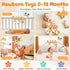 6-12 Stuffed Spiral Car Seat Baby Toys Months, Infant Giraffe Sensory Toys Hanging Stroller Accessories, Newborn Shower