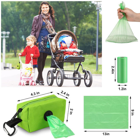 3 Pack Set 135 Counts Dingion Diaper Bag Dispenser Diaper Trash Dispenser with Baby Disposal Trash Bags with Hook