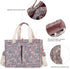 Charming Cherry Canvas Tote Bag - Stylish Multi-Pocket Shoulder Purse for Women