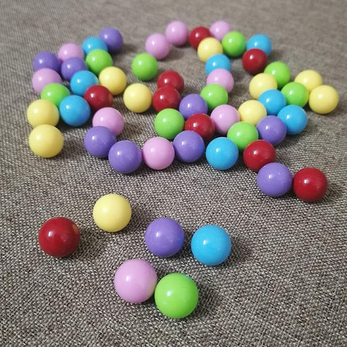 60 Pcs Chinese Checkers Marbles Balls - 14mm Game Replacement Marbles in 6 Colors for Marble Run, Marbles Game