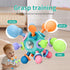Baby Montessori Teething Toys for 0-6 6-12 Months, BPA Free Sensory Chew Rattle Toys for Newborn Infant Development
