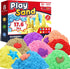 FURWEY 17.6lbs Play Sand,Mixed Packaging of 8-Color Sensory Sand,Suitable for Children to